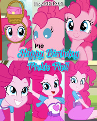 Size: 1920x2400 | Tagged: safe, artist:beavernator, artist:rjp.rammy, derpibooru import, edit, edited screencap, editor:itsmgh1203, screencap, pinkie pie, human, pony, equestria girls, friendship games, party of one, pinkie spy (short), player piano, rainbow rocks, season 1, season 7, secrets and pies, 2023, adorasexy, armpits, baby, baby pie, baby pony, breasts, bush, cleavage, clothes, cute, diapinkes, golden oaks library, grin, looking at you, mouth hold, musical instrument, open mouth, open smile, piano, pinkie on a piano, pinkie pie day, pinkie pies, reasonably sized breasts, sexy, smiling, smiling at you, text, younger