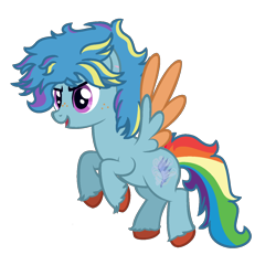 Size: 1314x1315 | Tagged: safe, artist:stack-of-cookie, derpibooru import, oc, oc:chiron jack, pegasus, pony, magical lesbian spawn, male, offspring, parent:applejack, parent:rainbow dash, parents:appledash, simple background, solo, stallion, transparent background