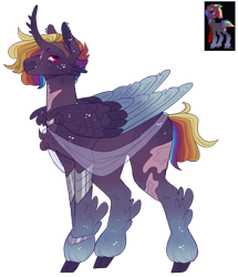 Size: 2357x2747 | Tagged: safe, artist:sleepy-nova, derpibooru import, oc, alicorn, pony, colored wings, multicolored wings, simple background, solo, transparent background, wings