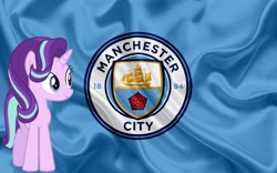 Size: 736x460 | Tagged: safe, starlight glimmer, unicorn, football, manchester, manchester city, premier league, sports