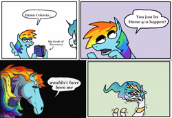 Size: 3548x2442 | Tagged: safe, artist:punkittdev, derpibooru import, princess celestia, rainbow dash, horse, pegasus, pony, 9/11, comic, crying, dialogue, hoers