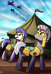 Size: 2275x3325 | Tagged: safe, artist:littletigressda, derpibooru import, earth pony, pegasus, pony, unicorn, royal guard