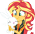 Size: 3000x2910 | Tagged: safe, artist:cloudy glow, derpibooru import, angel bunny, sunset shimmer, human, equestria girls, equestria girls series, forgotten friendship, geode of empathy, magical geodes, simple background, transparent background, vector
