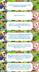 Size: 2045x3765 | Tagged: safe, derpibooru import, fluttershy, nurse neightingale, earth pony, pegasus, pony, clothes, dialogue, dialogue box, english, event, female, gameloft, hat, mare, mobile game, my little pony: magic princess, official, speech bubble, text