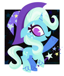 Size: 640x764 | Tagged: safe, artist:spacekitsch, derpibooru import, trixie, pony, unicorn, digital art, solo