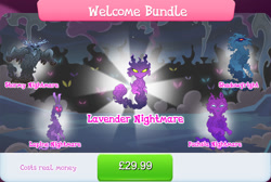 Size: 1272x857 | Tagged: safe, derpibooru import, idw, larry, shadowfright, bundle, collection, costs real money, english, gameloft, group, idw showified, male, mobile game, my little pony: magic princess, nightmare creature, nightmare forces, numbers, official, text, unnamed character, unnamed nightmare forces