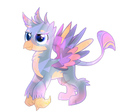 Size: 2321x2077 | Tagged: artist needed, safe, derpibooru import, gallus, griffon, crystal, male, newbie artist training grounds, simple background, solo, transparent background