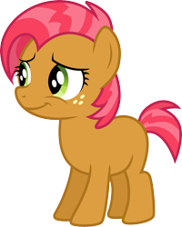 Size: 3000x3755 | Tagged: artist needed, source needed, safe, derpibooru import, babs seed, earth pony, pony, female, filly, foal, simple background, smiling, solo, transparent background, vector