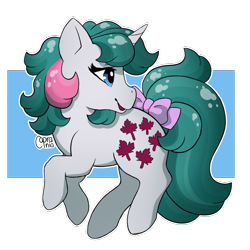 Size: 2000x2000 | Tagged: safe, artist:caprania, derpibooru import, gusty, pony, g1, bow, simple background, solo, tail, tail bow, transparent background