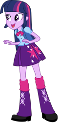 Size: 1253x2636 | Tagged: safe, artist:kimberlythehedgie, artist:paulysentry, artist:smbros, derpibooru import, twilight sparkle, human, equestria girls, equestria girls (movie), backpack, boots, female, open mouth, shoes, simple background, skirt, smiling, solo, transparent background