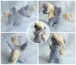 Size: 4935x4261 | Tagged: safe, artist:cutepencilcase, derpibooru import, derpy hooves, pegasus, pony, beady eyes, chibi, irl, photo, plushie, solo