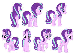 Size: 2183x1587 | Tagged: safe, artist:culu-bluebeaver, derpibooru import, starlight glimmer, pony, unicorn, digital, digital art, female, png, reference, reference sheet, simple background, solo, transparent background, vector, vector trace