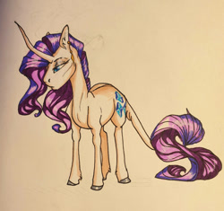 Size: 923x866 | Tagged: safe, artist:finchina, derpibooru import, rarity, alternate design, sketch, solo, standing