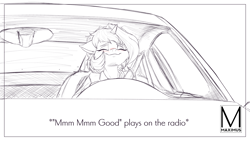 Size: 3840x2160 | Tagged: safe, artist:maximus, derpibooru import, oc, oc:sunlight stellaris, anthro, unicorn, car, driving, smiling