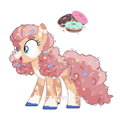 Size: 2052x1890 | Tagged: safe, artist:hypnoticmasteruwu, derpibooru import, oc, oc only, earth pony, pony, base used, candy, coat markings, female, food, mare, offspring, open mouth, open smile, parent:cheese sandwich, parent:pinkie pie, parents:cheesepie, simple background, smiling, solo, sprinkles, transparent background