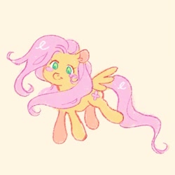 Size: 1747x1747 | Tagged: safe, artist:twilight-spargle, derpibooru import, fluttershy, pegasus, pony, cute, looking at you, simple background, smiling, solo, spread wings, wings