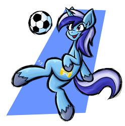 Size: 1182x1193 | Tagged: safe, artist:daze, derpibooru import, minuette, pony, unicorn, dithering, female, football, hoofball, mare, simple background, solo, sports, transparent background
