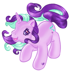 Size: 404x407 | Tagged: safe, artist:wolfkittens, derpibooru import, starlight glimmer, pony, unicorn, g3, g4, g4 to g3, generation leap, simple background, solo, trace, white background