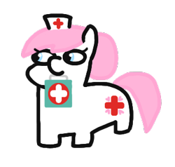 Size: 349x332 | Tagged: safe, derpibooru import, nurse redheart, /mlp/ tf2 general, medkit, simple background, solo, squatpony, team fortress 2, transparent background