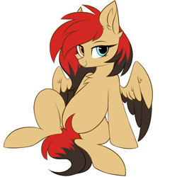 Size: 3000x3000 | Tagged: source needed, safe, artist:pesty_skillengton, derpibooru import, oc, oc only, oc:lya the shaikan, pegasus, pony, feathered wings, heterochromia, looking at you, simple background, solo, white background, wings