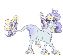 Size: 2064x1815 | Tagged: safe, artist:pegasus004, derpibooru import, oc, oc only, pony, unicorn, cloven hooves, ears, floppy ears, freckles, leonine tail, solo, tail