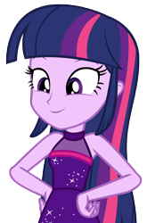 Size: 6916x10508 | Tagged: safe, artist:andoanimalia, derpibooru import, twilight sparkle, human, better together, equestria girls, spring breakdown, bare shoulders, female, hand on hip, simple background, sleeveless, smiling, solo, spring break, transparent background