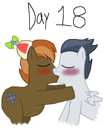 Size: 3000x3602 | Tagged: safe, artist:ktd1993, derpibooru import, button mash, rumble, blushing, duo, eyes closed, gay, gay kiss, kiss on the lips, kissing, male, rumblemash, shipping, simple background, transparent background