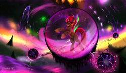 Size: 2767x1600 | Tagged: safe, artist:darksly, derpibooru import, oc, oc only, pony, unicorn, solo