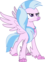 Size: 3000x4127 | Tagged: safe, artist:cloudy glow, derpibooru import, silverstream, uprooted, simple background, solo, transparent background, vector