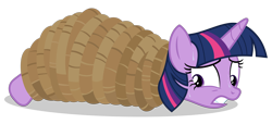 Size: 5500x2500 | Tagged: safe, artist:gypsykumquat, derpibooru import, twilight sparkle, pony, .svg available, bdsm, bondage, gritted teeth, inkscape, rope, rope bondage, show accurate, simple background, svg, sweat, sweatdrops, teeth, tied up, transparent background, vector