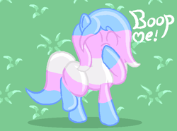 Size: 586x436 | Tagged: safe, artist:anonymous, derpibooru import, oc, oc only, oc:boop here, earth pony, pony, boop, ms paint, pony town, pride, pride month, self-boop, trans flag, transgender