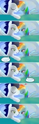 Size: 1943x6174 | Tagged: safe, artist:mlplary6, derpibooru import, rainbow dash, soarin', pegasus, pony, bed, comic, female, good morning, husband and wife, kiss on the lips, kissing, looking at each other, looking at someone, looking at you, love, lying down, male, mare, married couple, romantic, shipping, sleeping, smiling, smiling at each other, smiling at you, soarindash, stallion, straight