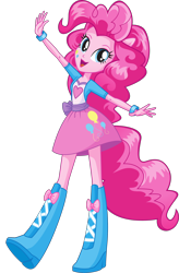 Size: 2076x3170 | Tagged: safe, derpibooru import, pinkie pie, human, equestria girls, .svg available, equestria girls prototype, female, official, simple background, solo, stock vector, svg, transparent background, vector