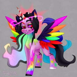 Size: 4000x4000 | Tagged: safe, artist:irinamar, derpibooru import, oc, oc only, alicorn, pony, alicorn oc, horn, solo, wings