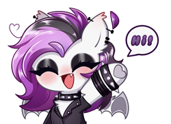 Size: 1000x728 | Tagged: safe, artist:arwencuack, derpibooru import, oc, oc only, oc:moonstone, pony, undead, vampire, vampony, advertisement, chibi, commission, commission info, emote, emotes, looking at you, simple background, smiling, smiling at you, solo, white background, ych result