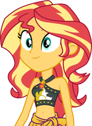 Size: 3000x4083 | Tagged: safe, artist:cloudy glow, derpibooru import, sunset shimmer, better together, equestria girls, unsolved selfie mysteries, .ai available, bare shoulders, clothes, simple background, sleeveless, solo, swimsuit, transparent background, vector