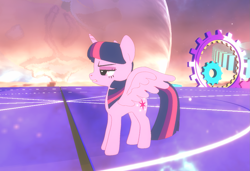 Size: 1685x1152 | Tagged: safe, derpibooru import, twilight sparkle, twilight sparkle (alicorn), alicorn, pony, 3d, 3d model, game, game screencap