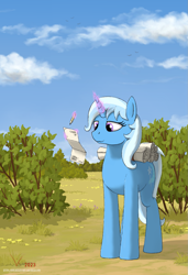 Size: 969x1415 | Tagged: safe, artist:eriada, derpibooru import, trixie, pony, unicorn, solo