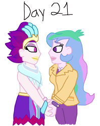 Size: 3000x3779 | Tagged: safe, artist:ktd1993, derpibooru import, princess celestia, principal celestia, queen novo, equestria girls, female, lesbian, novolestia, shipping, simple background, transparent background