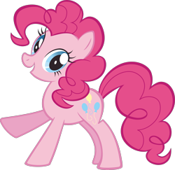 Size: 3563x3464 | Tagged: safe, derpibooru import, pinkie pie, earth pony, pony, g4, .svg available, female, mare, official, simple background, solo, stock vector, svg, transparent background, vector