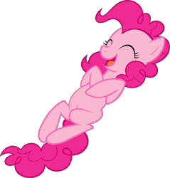 Size: 3739x3911 | Tagged: safe, derpibooru import, part of a set, pinkie pie, earth pony, pony, g4, .svg available, female, laughing, lying down, mare, official, simple background, solo, stock vector, svg, transparent background, vector