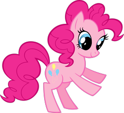 Size: 3677x3353 | Tagged: safe, derpibooru import, part of a set, pinkie pie, earth pony, pony, g4, .svg available, female, mare, official, simple background, solo, stock vector, svg, transparent background, vector