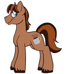 Size: 719x800 | Tagged: safe, artist:wiggles, derpibooru import, oc, oc only, oc:mocha dust, earth pony, pony, fusion, male, simple background, solo, stallion, transparent background