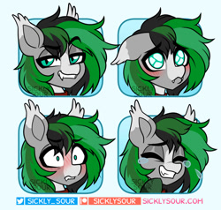 Size: 917x872 | Tagged: safe, artist:sickly-sour, derpibooru import, oc, oc:geo, emotes