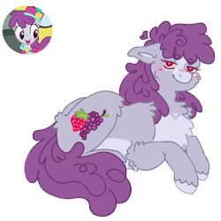 Size: 1000x1000 | Tagged: safe, artist:kazmuun, derpibooru import, pinot noir, shiraz, silver berry, pony, lying down, prone, simple background, solo, transparent background