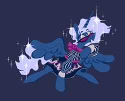 Size: 500x403 | Tagged: safe, artist:msponies, derpibooru import, alicorn, pony, fusion, fusion:photo finish, fusion:princess luna, simple background, solo