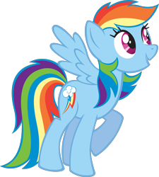 Size: 2669x2968 | Tagged: safe, derpibooru import, rainbow dash, pegasus, pony, g4, .svg available, female, mare, official, simple background, solo, stock vector, svg, transparent background, vector