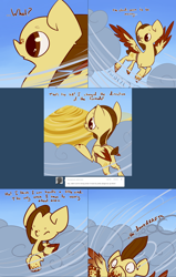 Size: 1602x2522 | Tagged: safe, artist:celadonlonghorn, derpibooru import, oc, oc:desert eagle, pegasus, pony, ask desert eagle, cloud, female, flying, mare, solo