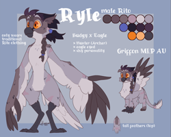 Size: 2500x2000 | Tagged: safe, artist:lionbun, derpibooru import, oc, oc:ryle, anthro, griffon, pony, character design, male, ponified, reference sheet, species swap, the legend of zelda