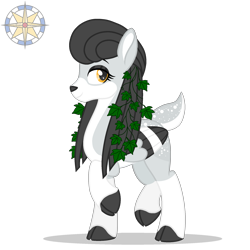 Size: 1999x2000 | Tagged: safe, artist:r4hucksake, derpibooru import, oc, oc only, oc:astrid borghildsdottir, deer, deer pony, original species, peryton, female, simple background, solo, transparent background